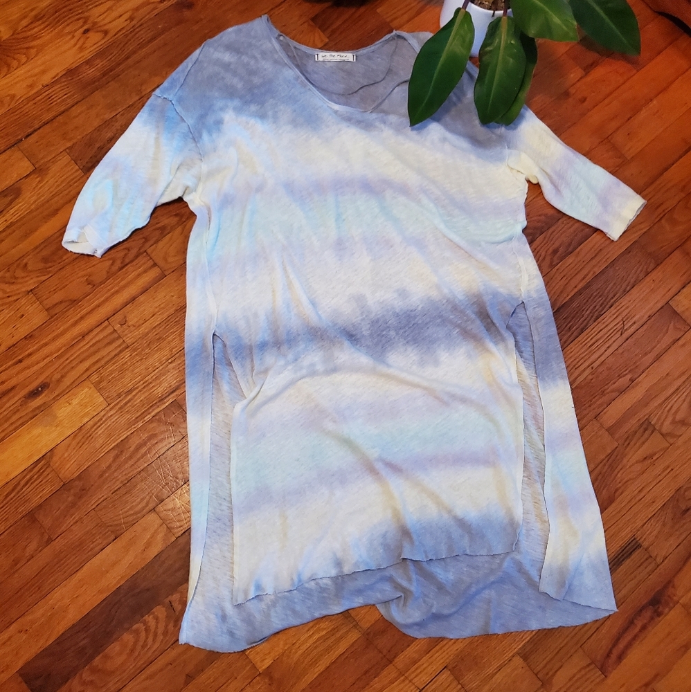 Free People Tie Dye Long Tunic w/ Splits